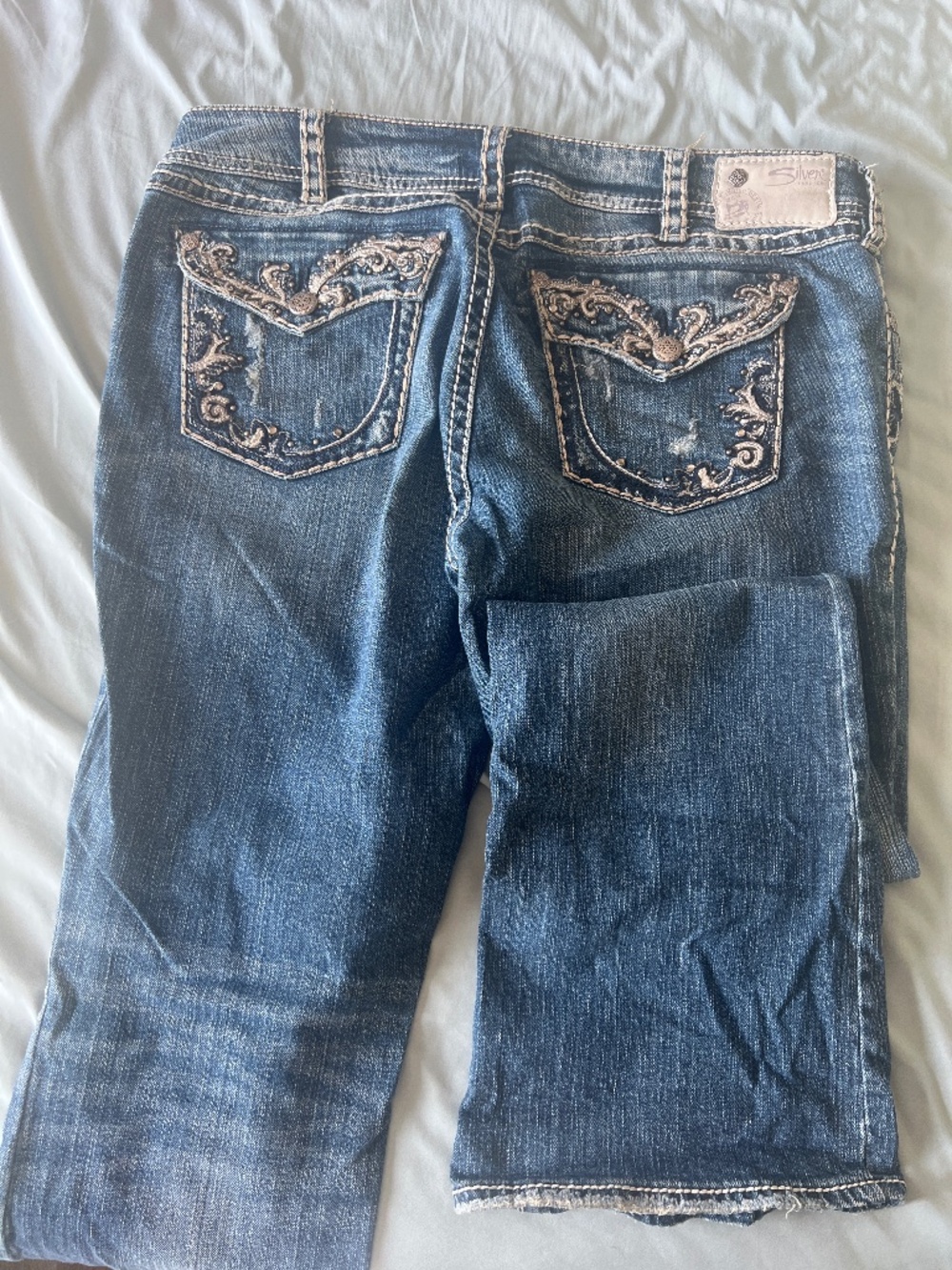 Silver Suki Flap Jeans